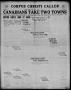 Thumbnail image of item number 1 in: 'Corpus Christi Caller (Corpus Christi, Tex.), Vol. 20, No. 125, Ed. 1, Friday, August 16, 1918'.