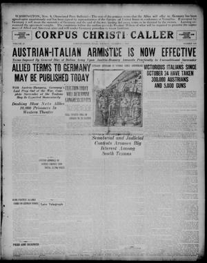 Primary view of object titled 'Corpus Christi Caller (Corpus Christi, Tex.), Vol. 20, No. 193, Ed. 1, Tuesday, November 5, 1918'.