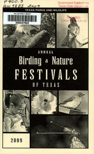 Primary view of object titled 'Annual Birding & Nature Festivals of Texas: 2009'.