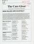 Primary view of The Care Giver, Volume 1, Number 1, July 1996