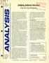 Journal/Magazine/Newsletter: Analysis, Volume 9, Number 1, January 1988
