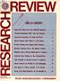 Journal/Magazine/Newsletter: Research Review, Volume 2, Number 3, Spring/Summer 1975