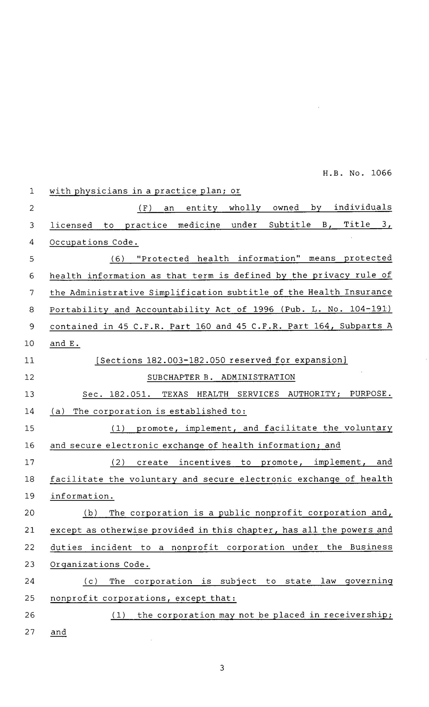 80th Texas Legislature, Regular Session, House Bill 1066, Chapter 845
                                                
                                                    [Sequence #]: 3 of 14
                                                