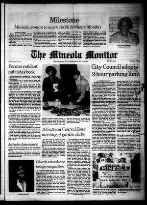 Primary view of object titled 'The Mineola Monitor (Mineola, Tex.), Vol. 105, No. 35, Ed. 1 Wednesday, November 11, 1981'.