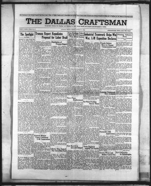 Primary view of object titled 'The Dallas Craftsman (Dallas, Tex.), Vol. 33, No. 11, Ed. 1 Friday, March 17, 1944'.