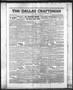 Newspaper: The Dallas Craftsman (Dallas, Tex.), Vol. 33, No. 48, Ed. 1 Thursday,…