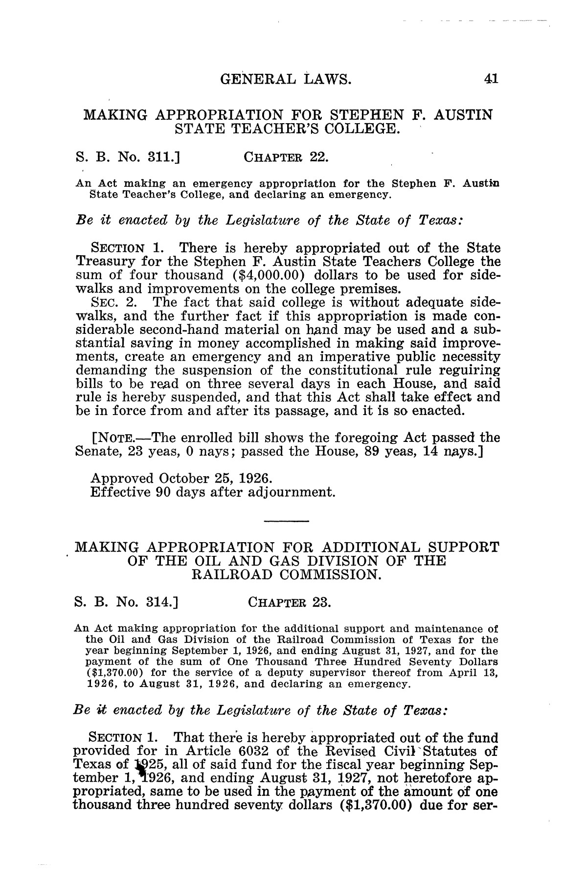 The Laws of Texas, 1925 [Volume 23]
                                                
                                                    [Sequence #]: 809 of 822
                                                