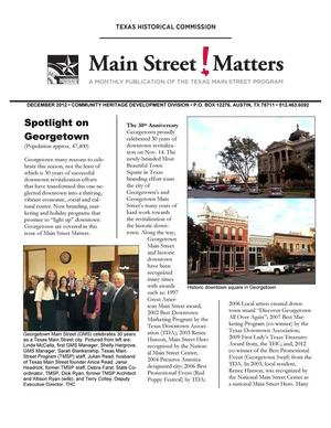 Primary view of object titled 'Main Street Matters, December 2012'.