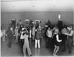 Primary view of object titled 'Students at a Dance in the Student Center'.