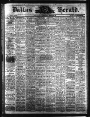 Primary view of object titled 'Dallas Herald. (Dallas, Tex.), Vol. 17, No. 23, Ed. 1 Saturday, February 19, 1870'.