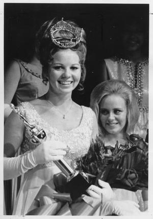 Primary view of object titled 'Young Woman Being Crowned in a "Miss America-Type" Pageant'.
