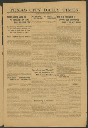 Primary view of object titled 'Texas City Daily Times (Texas City, Tex.), Vol. 1, No. 199, Ed. 1 Tuesday, September 23, 1913'.