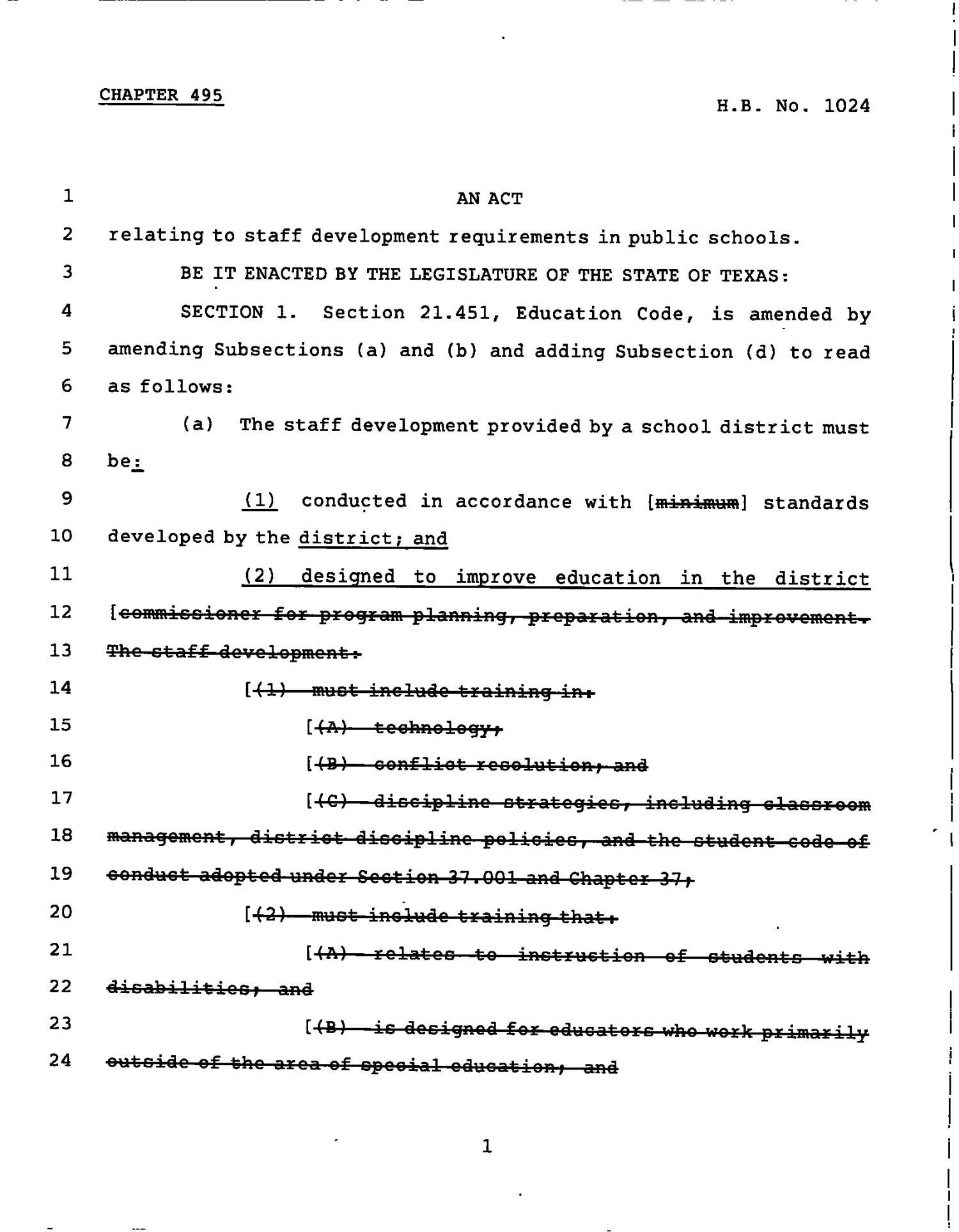 78th Texas Legislature, Regular Session, House Bill 1024, Chapter 495
                                                
                                                    [Sequence #]: 1 of 4
                                                