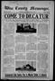 Newspaper: Wise County Messenger. (Decatur, Tex.), Vol. 30, No. 36, Ed. 1 Friday…