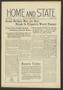 Newspaper: Home and State (Dallas, Tex.), Vol. 16, No. 22, Ed. 1 Tuesday, March …