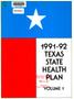 Report: Texas State Health Plan: 1991-92, Volume 1