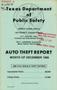Primary view of Texas Auto Theft Report: December 1986