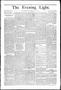 Newspaper: The Evening Light. (San Antonio, Tex.), Vol. 2, No. 143, Ed. 1 Thursd…