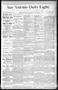 Thumbnail image of item number 1 in: 'San Antonio Daily Light. (San Antonio, Tex.), Vol. 8, No. 257, Ed. 1 Monday, December 10, 1888'.