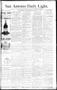 Thumbnail image of item number 1 in: 'San Antonio Daily Light. (San Antonio, Tex.), Vol. 10, No. 47, Ed. 1 Wednesday, March 19, 1890'.