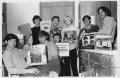 Photograph: Students Showing Beatles' Album Covers