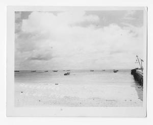 Primary view of object titled '[Boats Anchored Offshore]'.