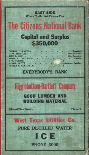 Primary view of object titled 'Worley's Abilene (Texas) City Directory, 1928'.
