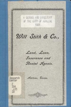 Primary view of object titled 'Census and Directory of the City of Abilene, 1901'.