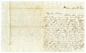Primary view of object titled '[Letter from Maud C. Fentress to David W. Fentress, January 17, 1859]'.