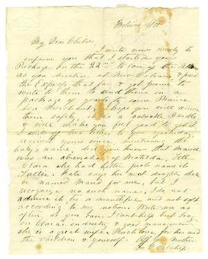 Primary view of object titled '[Letter from Maud C. Fentress to David Fentress, October]'.