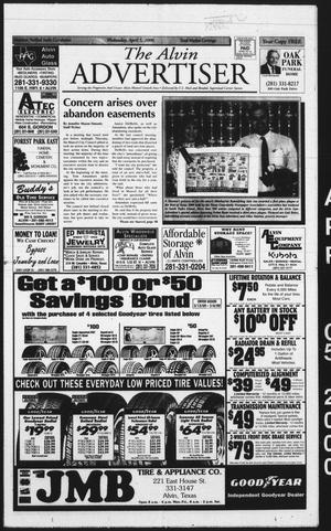 Primary view of object titled 'The Alvin Advertiser (Alvin, Tex.), Ed. 1 Wednesday, April 5, 2000'.