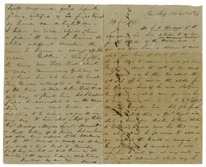 Primary view of object titled '[Letter from David Fentress to his wife Clara, September 4, 1863]'.
