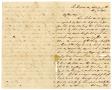 Primary view of [Letter from David Fentress to his wife Clara, August 30, 1864]