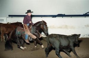 Primary view of object titled 'Cutting Horse Competition: Image 1997_D-10_35'.