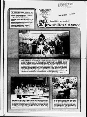 Primary view of object titled 'Jewish Herald-Voice (Houston, Tex.), Vol. 79, No. 16, Ed. 1 Thursday, July 23, 1987'.