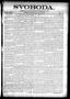 Newspaper: Svoboda. (La Grange, Tex.), Vol. 22, No. 92, Ed. 1 Friday, November 2…