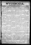 Newspaper: Svoboda. (La Grange, Tex.), Vol. 23, No. 64, Ed. 1 Tuesday, August 11…