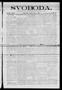 Newspaper: Svoboda. (La Grange, Tex.), Vol. 24, No. 40, Ed. 1 Tuesday, May 18, 1…