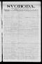 Newspaper: Svoboda. (La Grange, Tex.), Vol. 25, No. 77, Ed. 1 Tuesday, September…
