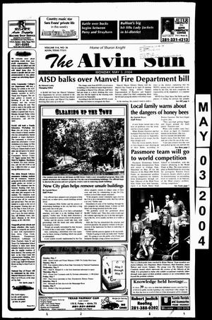 Primary view of object titled 'The Alvin Sun (Alvin, Tex.), Vol. 114, No. 36, Ed. 1 Monday, May 3, 2004'.