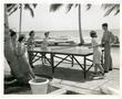 Photograph: [Members of the Women's Auxiliary Corps Playing Tabletop Tennis]