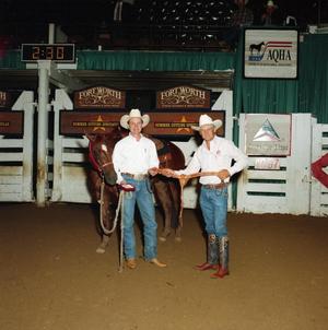 Primary view of object titled 'Cutting Horse Competition: Image 1997_D-622_12'.