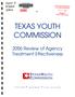 Primary view of Texas Youth Commission Review of Agency Treatment Effectiveness: 2006