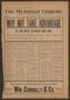 Newspaper: The Meridian Tribune. (Meridian, Tex.), Vol. 17, No. 34, Ed. 1 Friday…