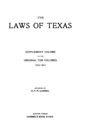 Primary view of object titled 'The Laws of Texas, 1929 [Volume 26]'.