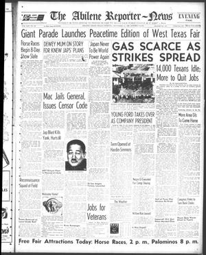 Primary view of object titled 'The Abilene Reporter-News (Abilene, Tex.), Vol. 65, No. 93, Ed. 2 Friday, September 21, 1945'.