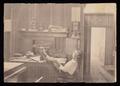 Photograph: [Frank Sholte in Watson Printing Office]