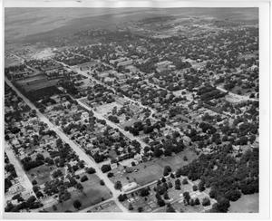 Primary view of object titled '[Aerial Photograph of the North Texas State Teachers College Campus, 1948]'.