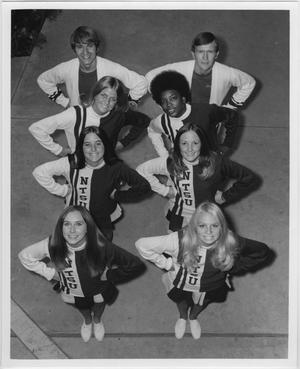 Primary view of object titled '[North Texas State University Cheerleaders, 1971-72]'.