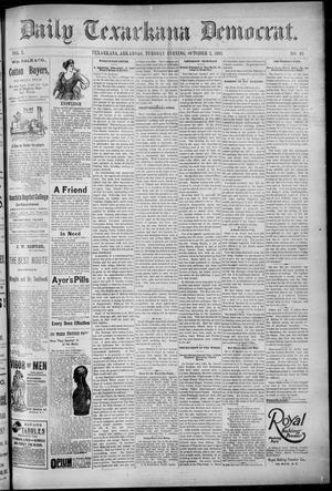 Primary view of object titled 'Daily Texarkana Democrat. (Texarkana, Ark.), Vol. 10, No. 49, Ed. 1 Tuesday, October 3, 1893'.